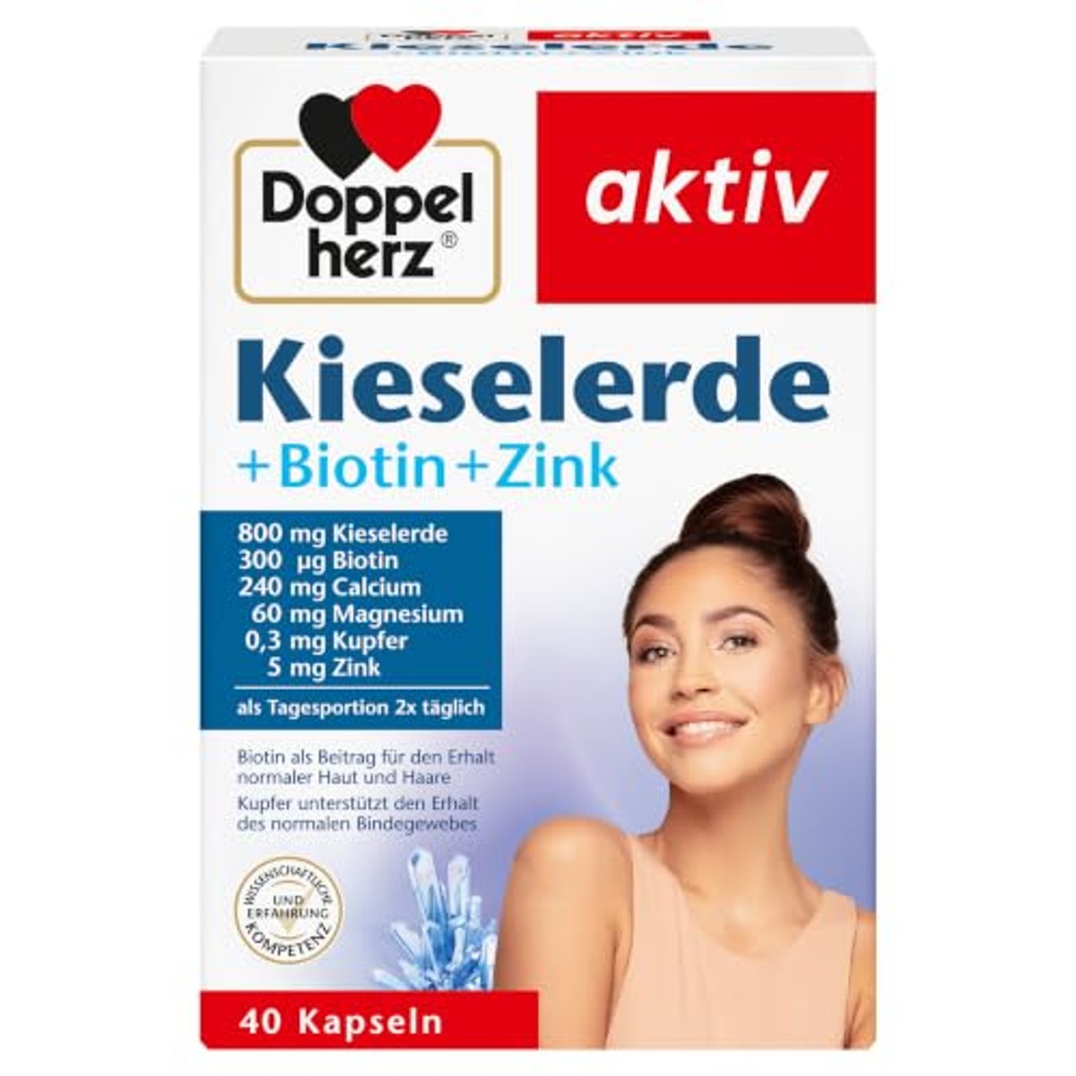 Doppelherz Kieselaarde + biotine + zink – Doppelherz