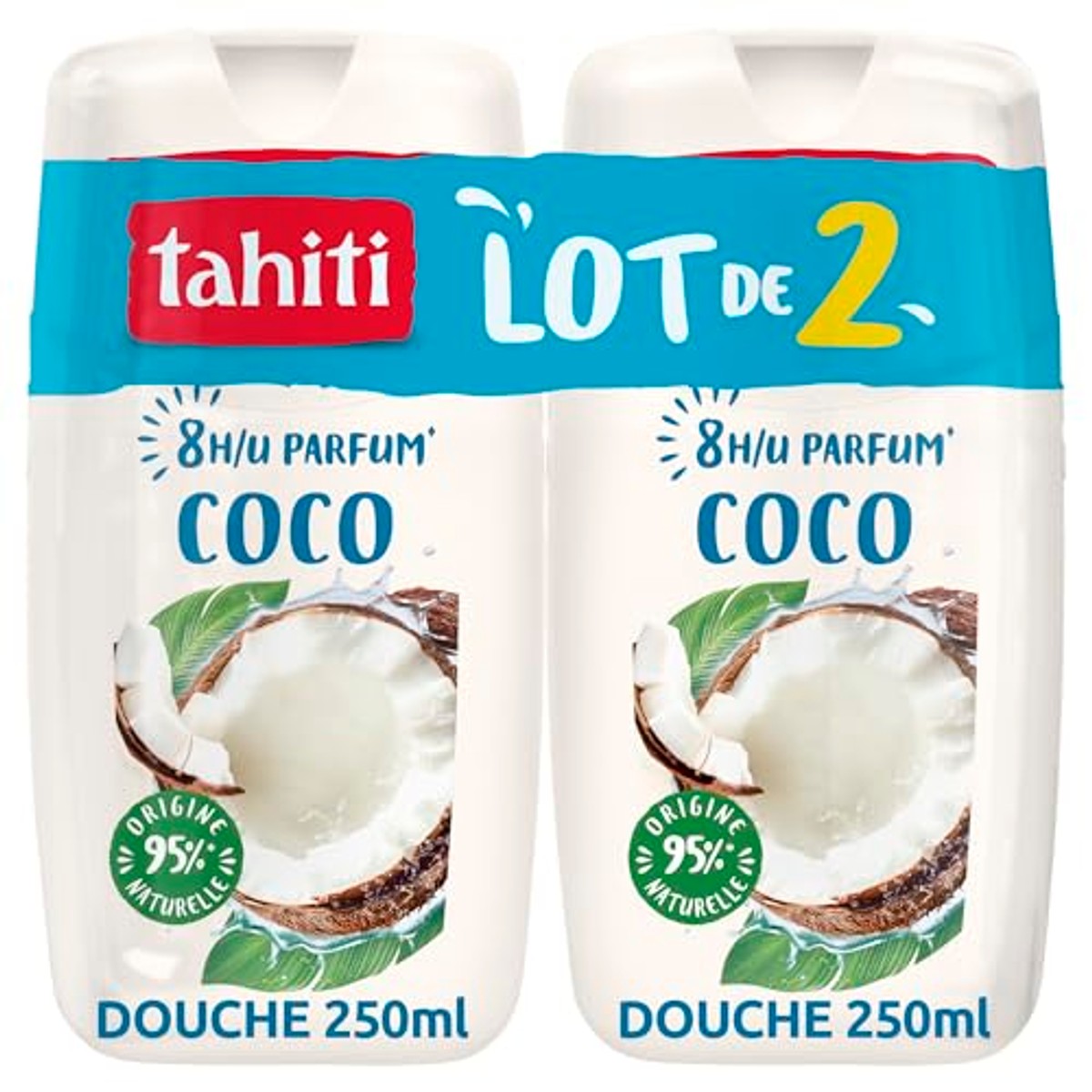 TAHITI Douchegel kokosgeur 8 uur 250 ml 2 stuks – TAHITI