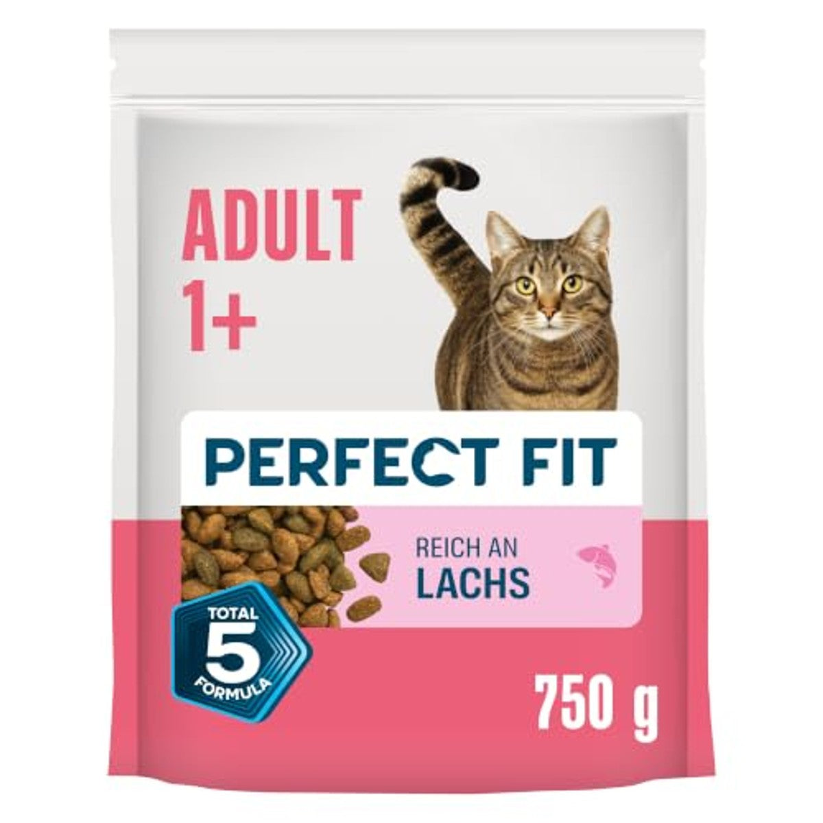Perfect Fit Volwassen droogvoer kat zalm 6 x 750 g - 3-pack