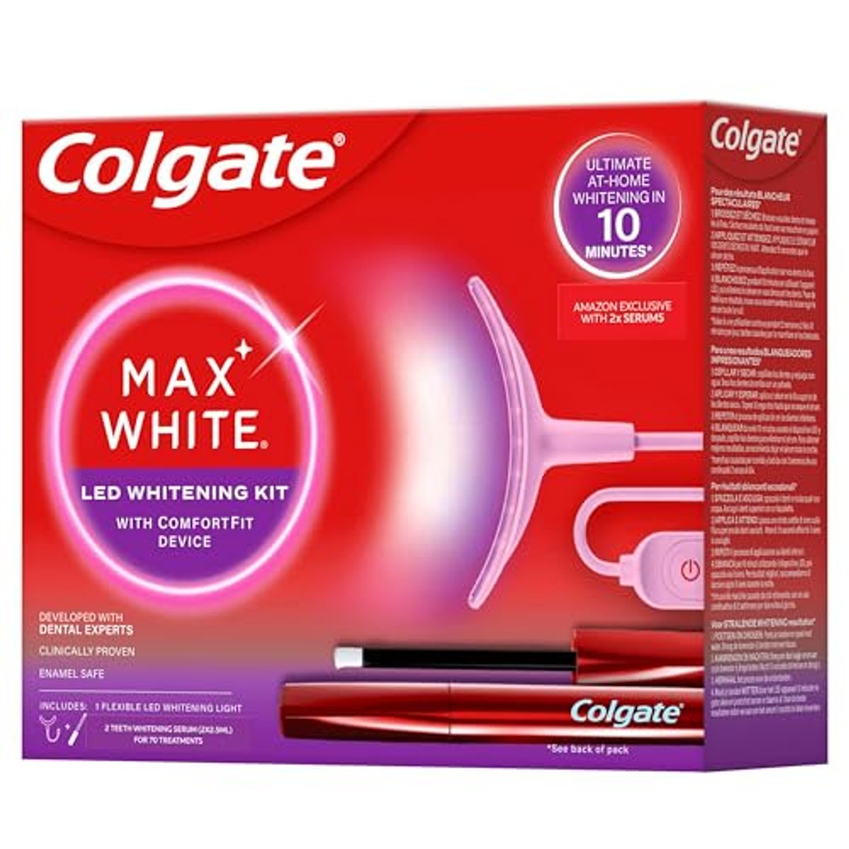 Colgate Max-witte led-whitening kit + overnight serum 2,5 ml – Colgate