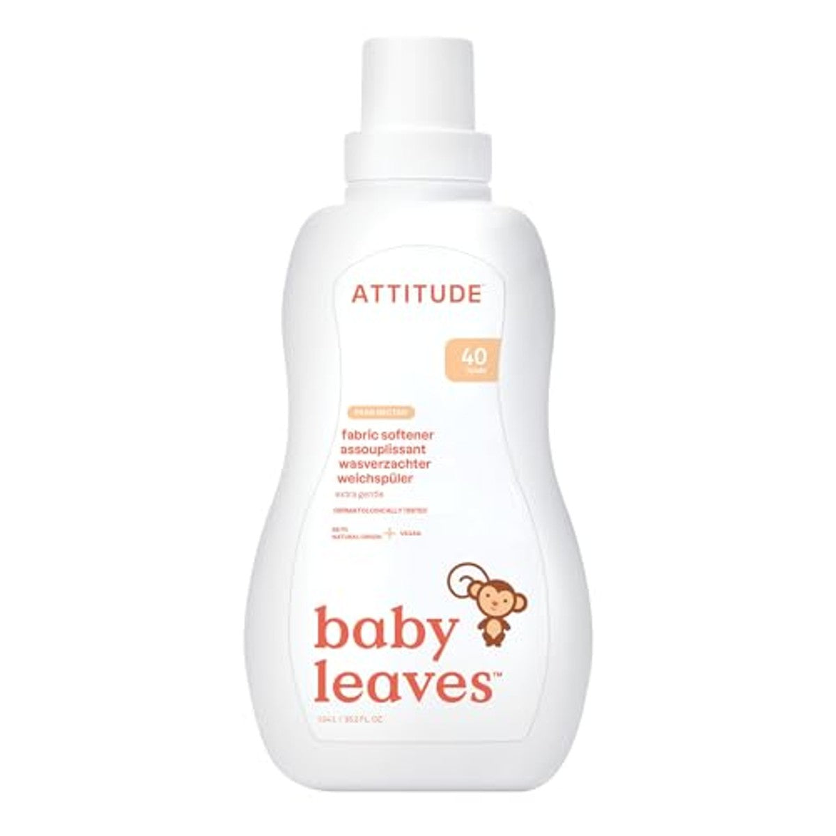 Attitude Baby Wasverzachter Peer 40 Wasbeurten 1,04 l - 6-pack