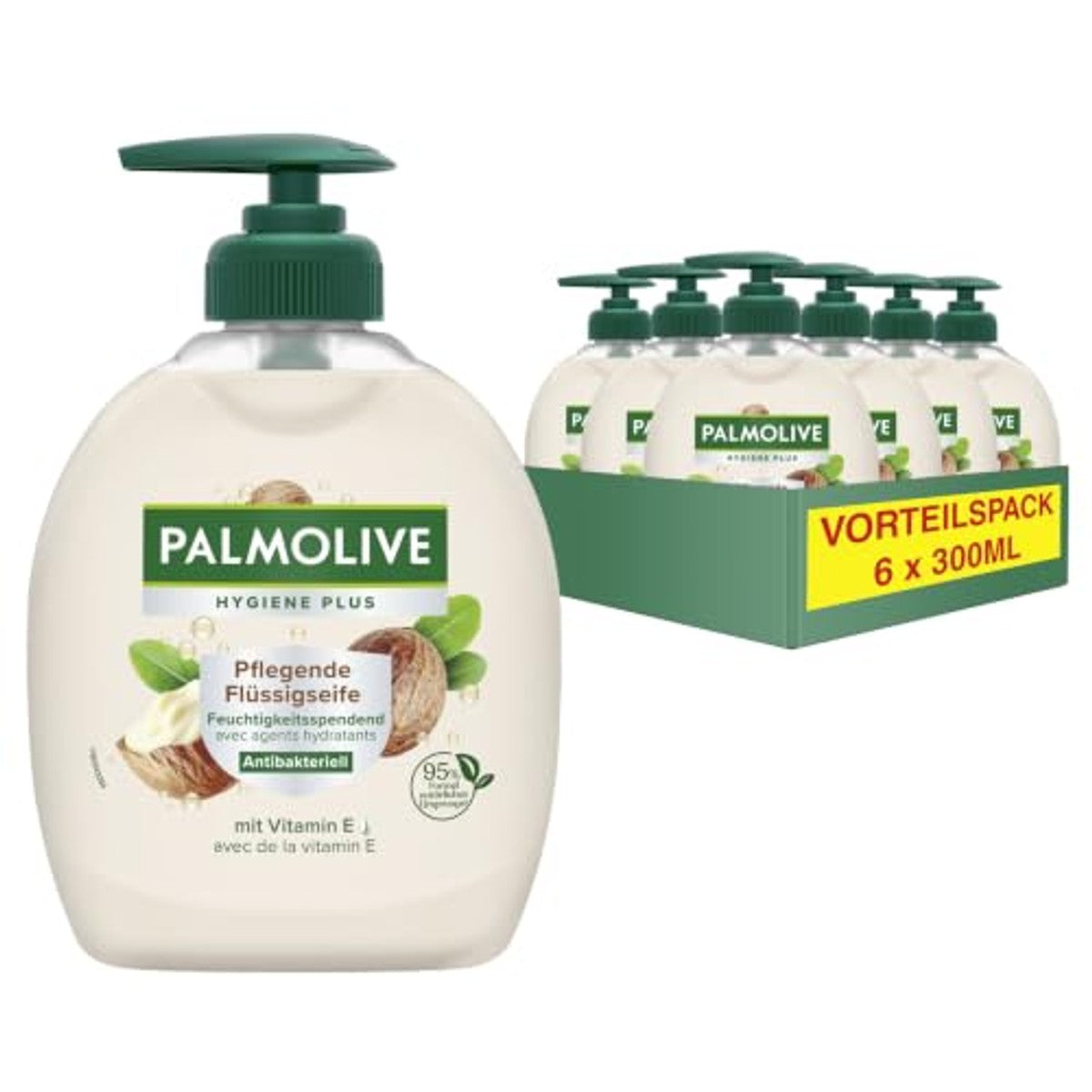Palmolive Hygiene+ Verzorgende vloeibare zeep 6 x 300 ml – Palmolive
