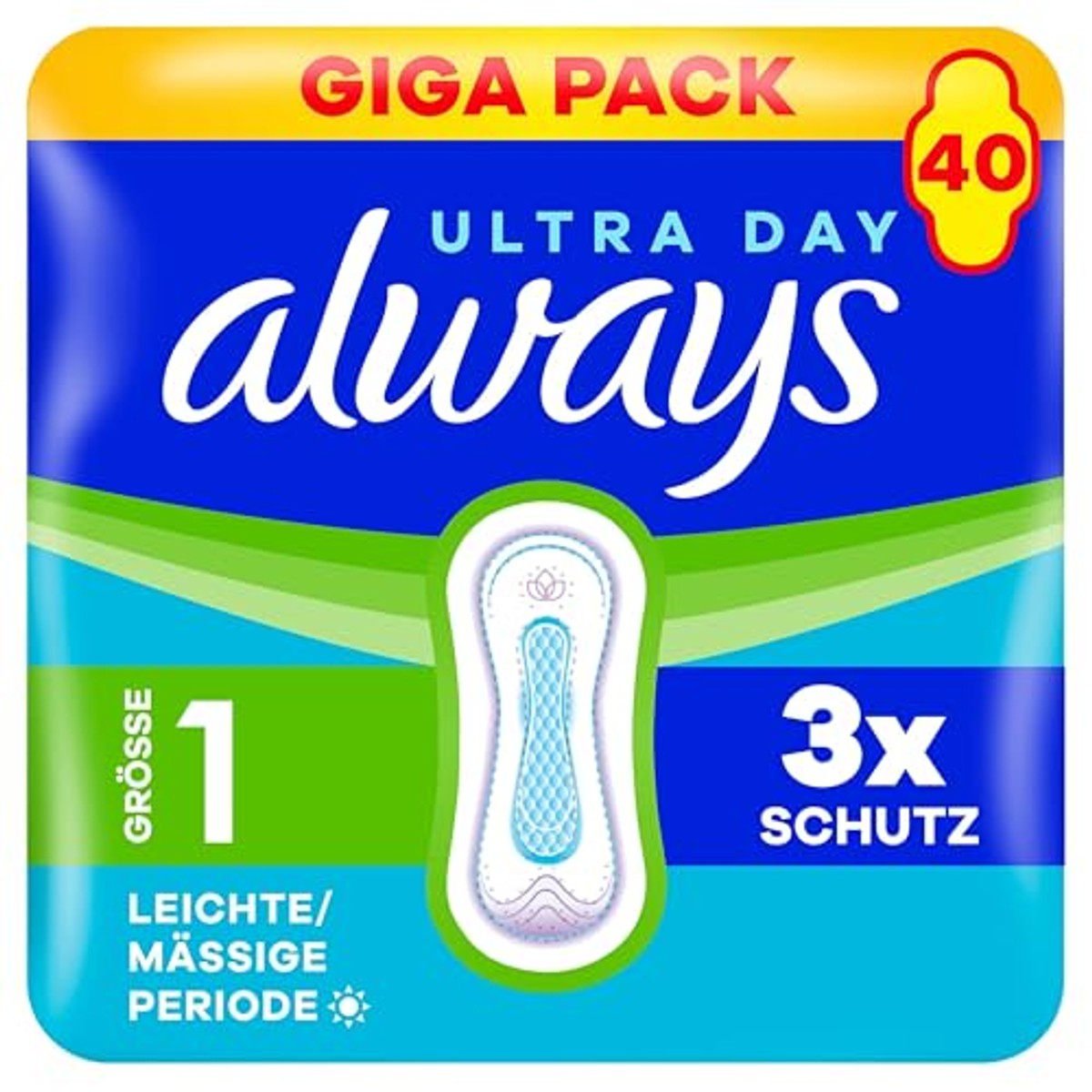Always Ultra maandverband maat 1 normaal zonder vleugels 40 stuks – Always