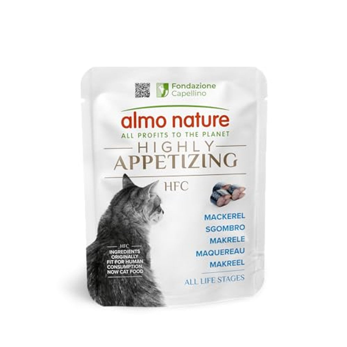 Almo Nature HFC Highly Appetizing - Makreel - Humaan Grade, Monoproteïne, Glutenvrij - 50g, 24 Pack – almo nature