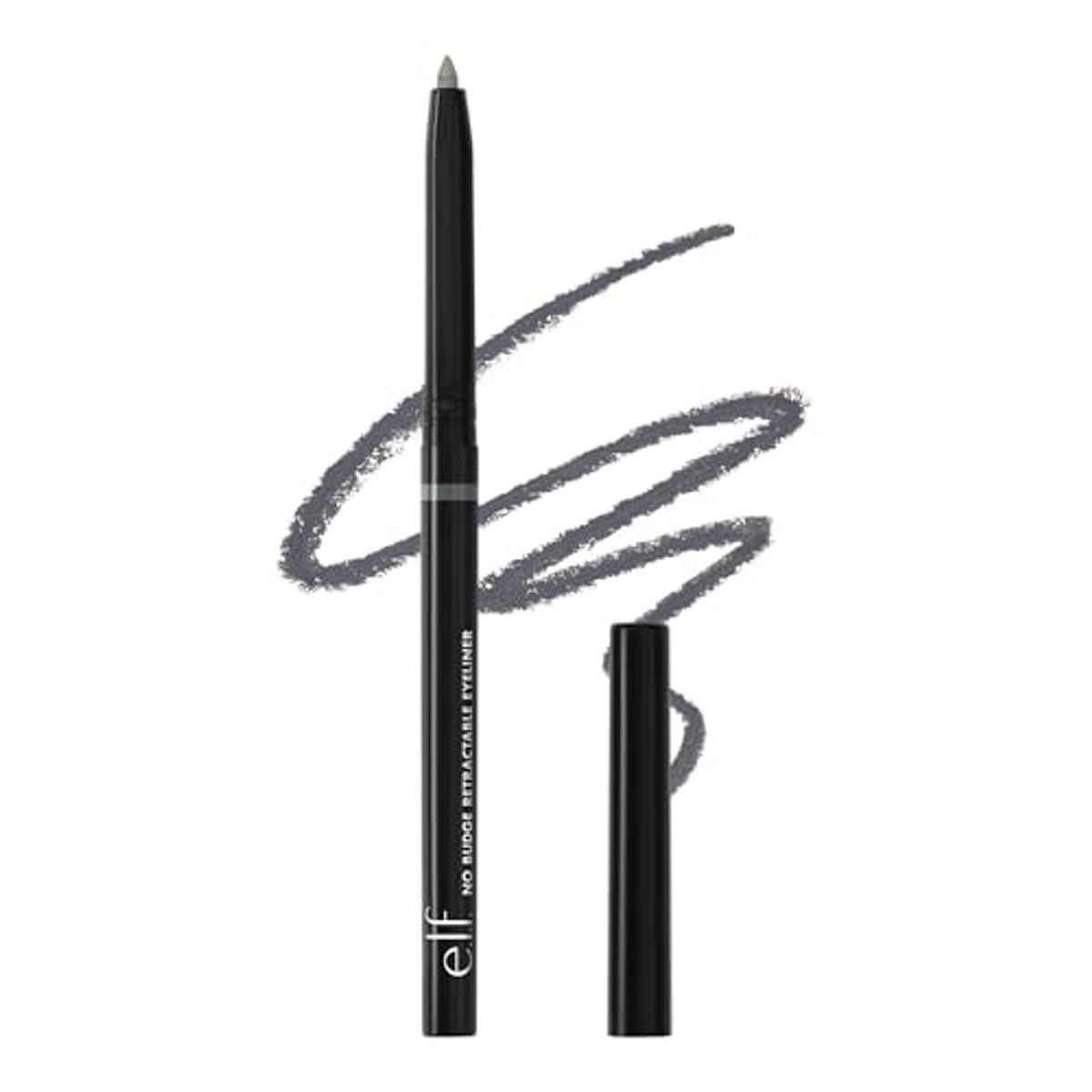 e.l.f, No Budge Intrekbare eyeliner, crème, ultra-gepigmenteerd, duurzaam, verbeteren, definities, intensief, bollen, grijs, dagelijks gebruik, 0,006 oz – e.l.f.