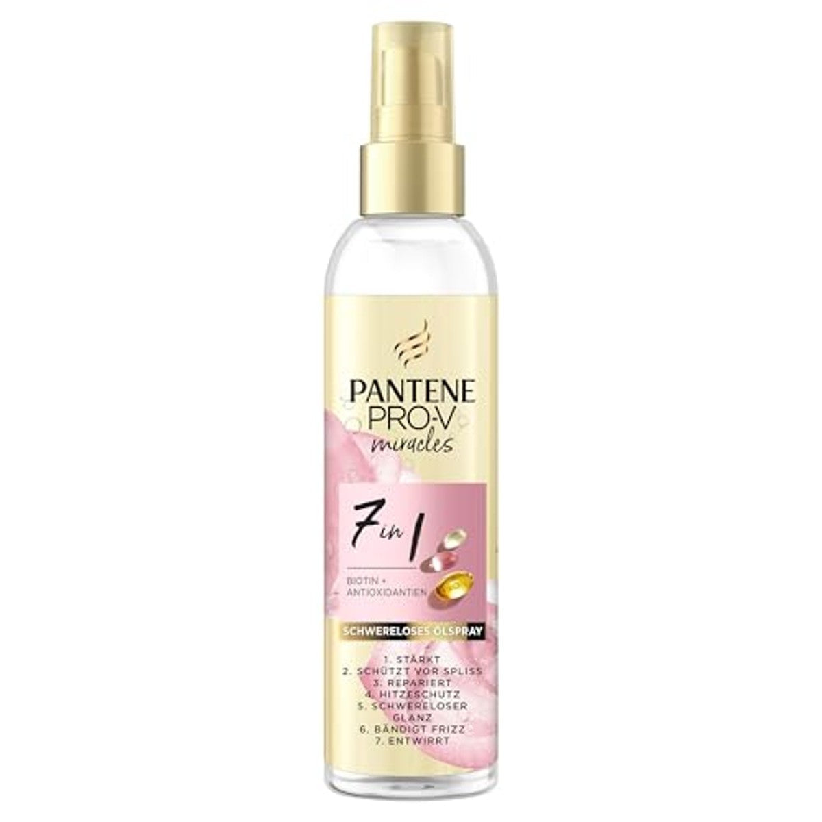Pantene Pro-V 7-in-1 zwaarloze oliespray met biotine 3 x 145 ml - Voordeelverpakking