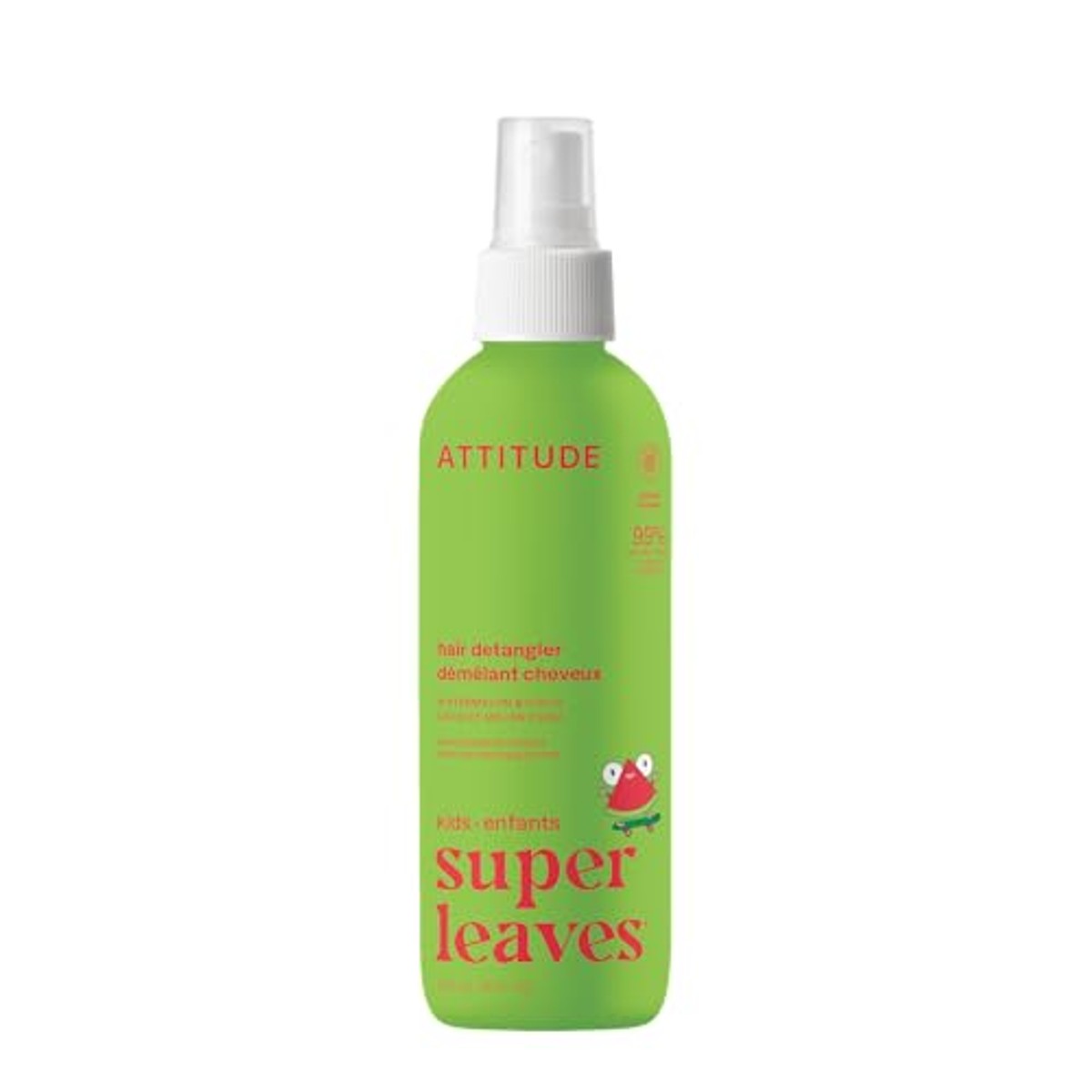 Attitude Haarontwarrer Spray voor Kinderen Watermeloen en Coco 240 ml - 3-pack