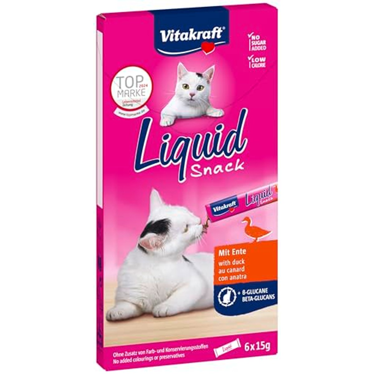 Vloeibare snackeend + bèta-glucanen, 1 pak (1 x 6 zakjes) – Vitakraft