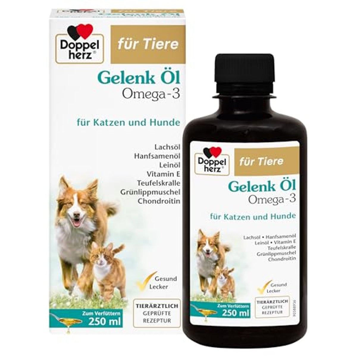Doppelherz voor Dieren Gewrichtscomplex voor Katten 250 ml - 6-pack