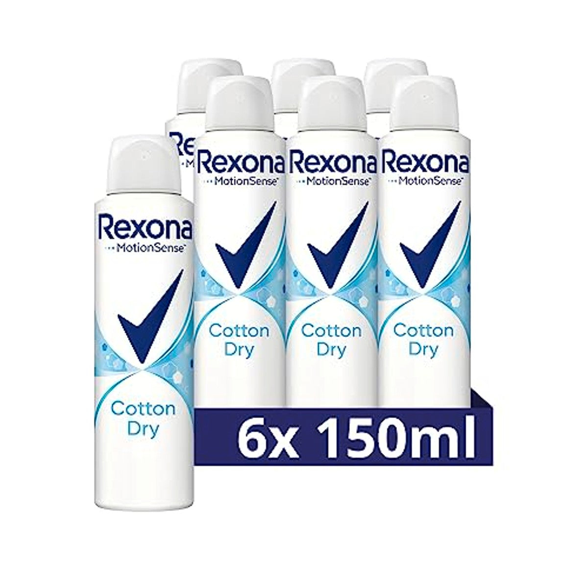 Rexona Women Cotton Dry Anti Transpirant Spray 6 x 150 ml – Rexona