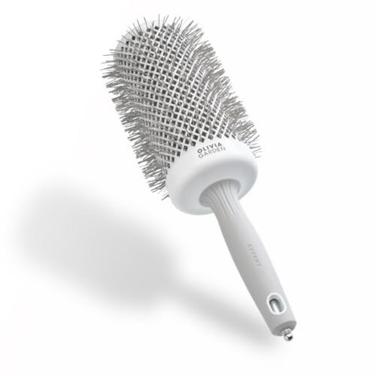 Olivia Garden Expert Blowout Speed Golvende Ronde Borstel, 65 mm - Wit & Grijs - 6-pack