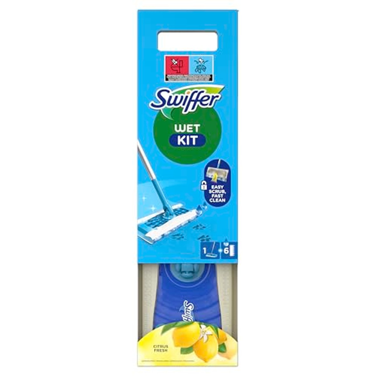 Swiffer Vloerwisser, 1 x starterset, 6 x natte navullingen – Swiffer