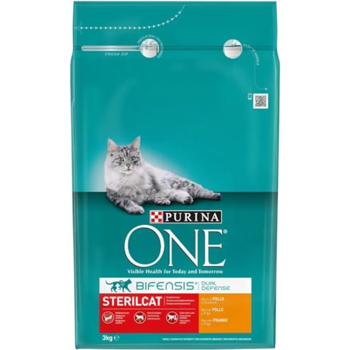 Purina One Bifensis Sterilcat droogvoer kat kip 2,8 kg - 3-pack