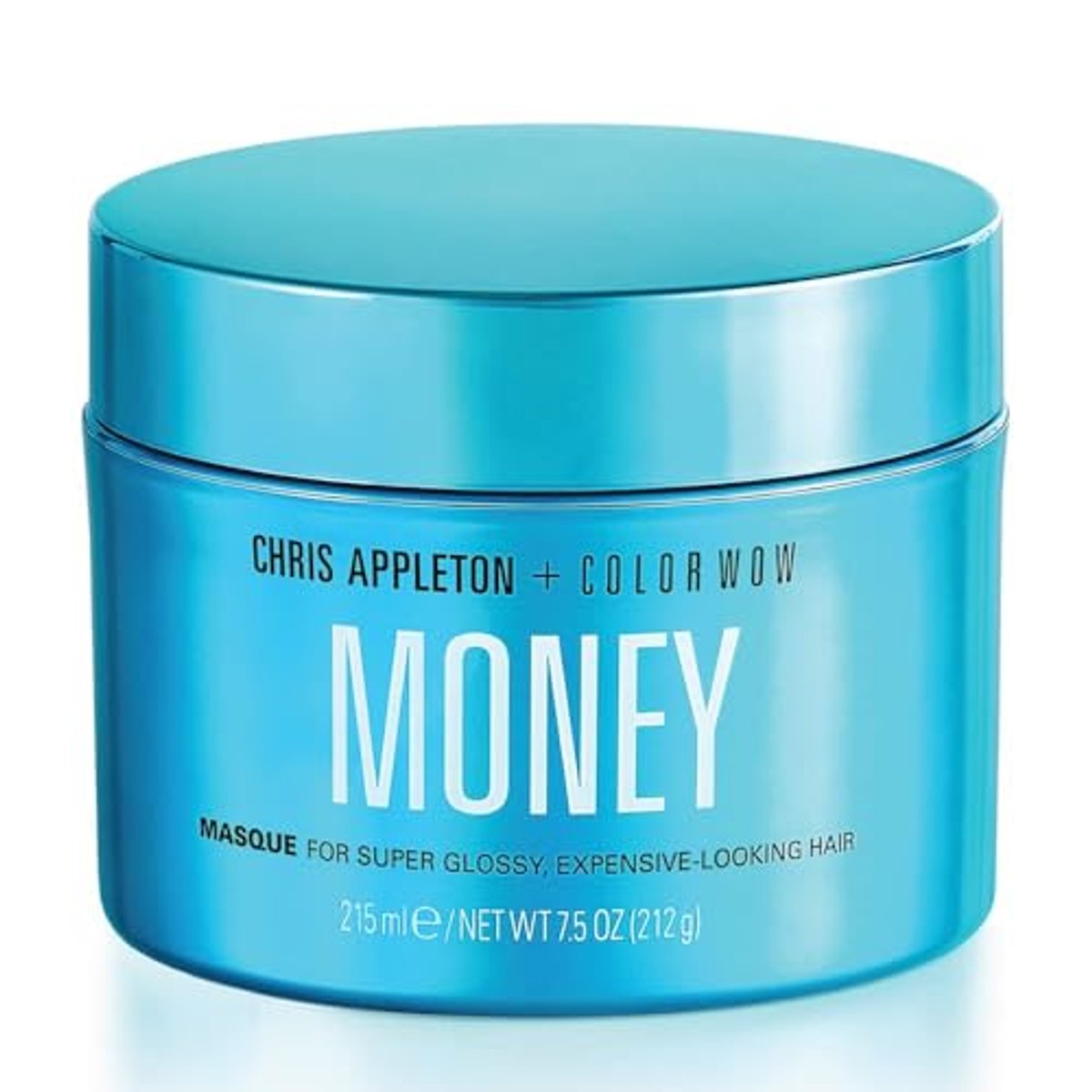 COLOR WOW Moisturizing Money Haarmasker, 215 ml, masker voor droog en beschadigd haar, hydraterend haar, verzorging en bescherming tegen hitte voor het haar, blauw
