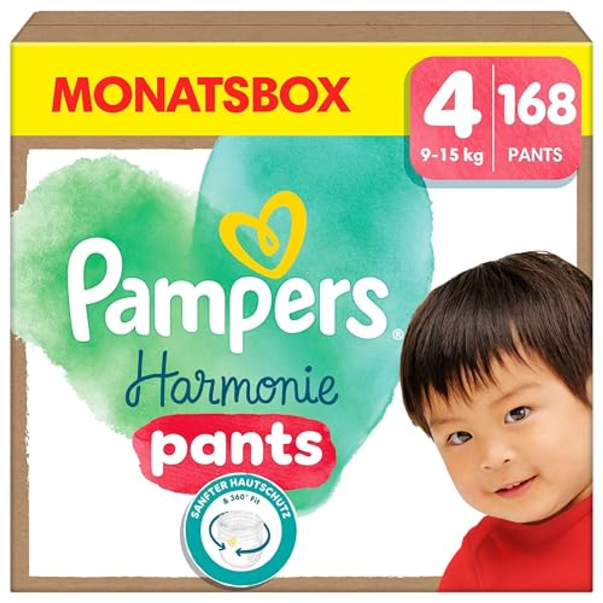 Pampers Harmonie Pants maat 4, 168 luiers – Pampers