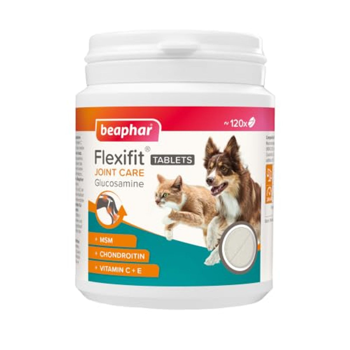 Beaphar Flexifit glucosamine tabletten hond & kat, 120 st. - 3-pack – foto 2