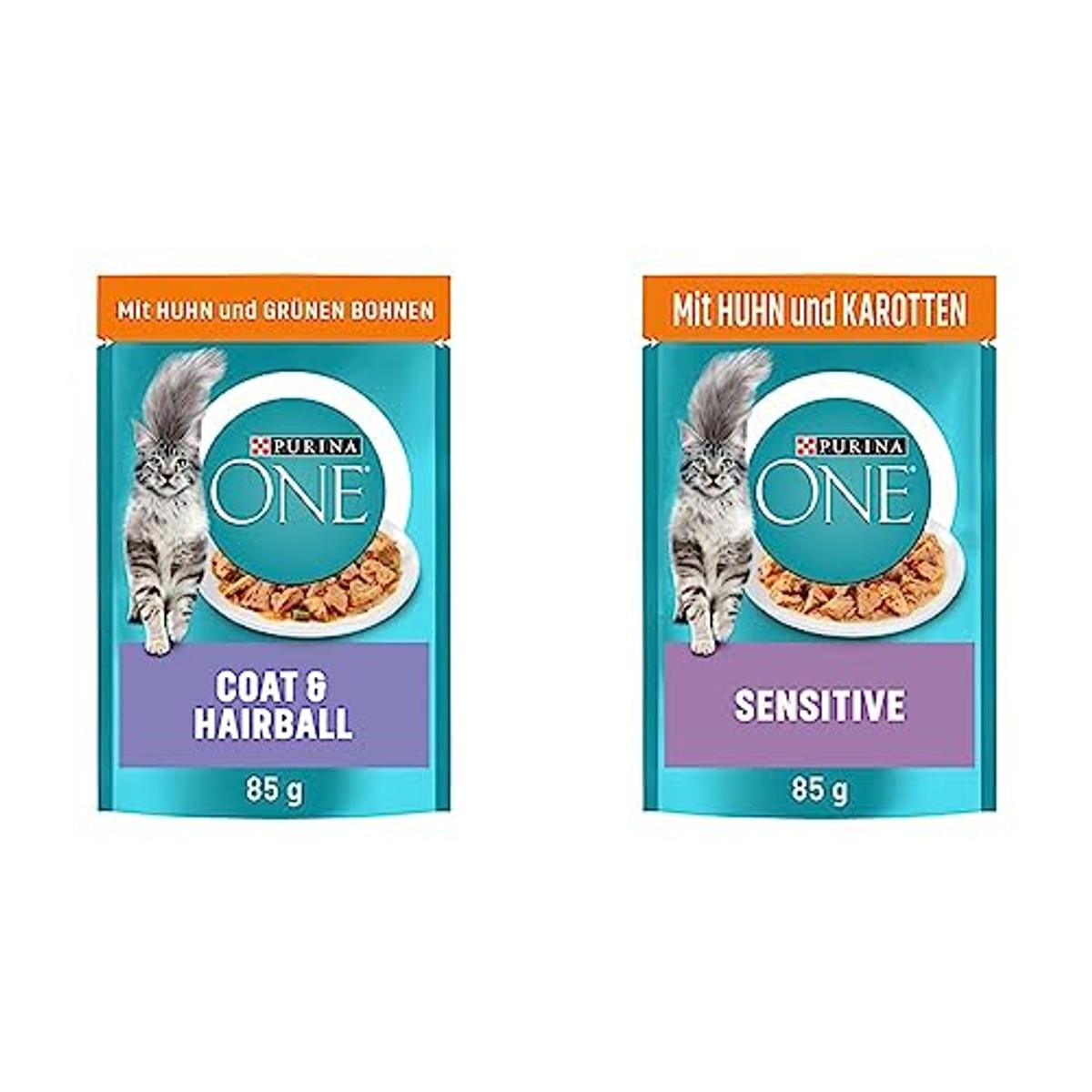 Purina One Coat & Hairball natvoer kattenvoer kip 26 x 85 g - 3-pack
