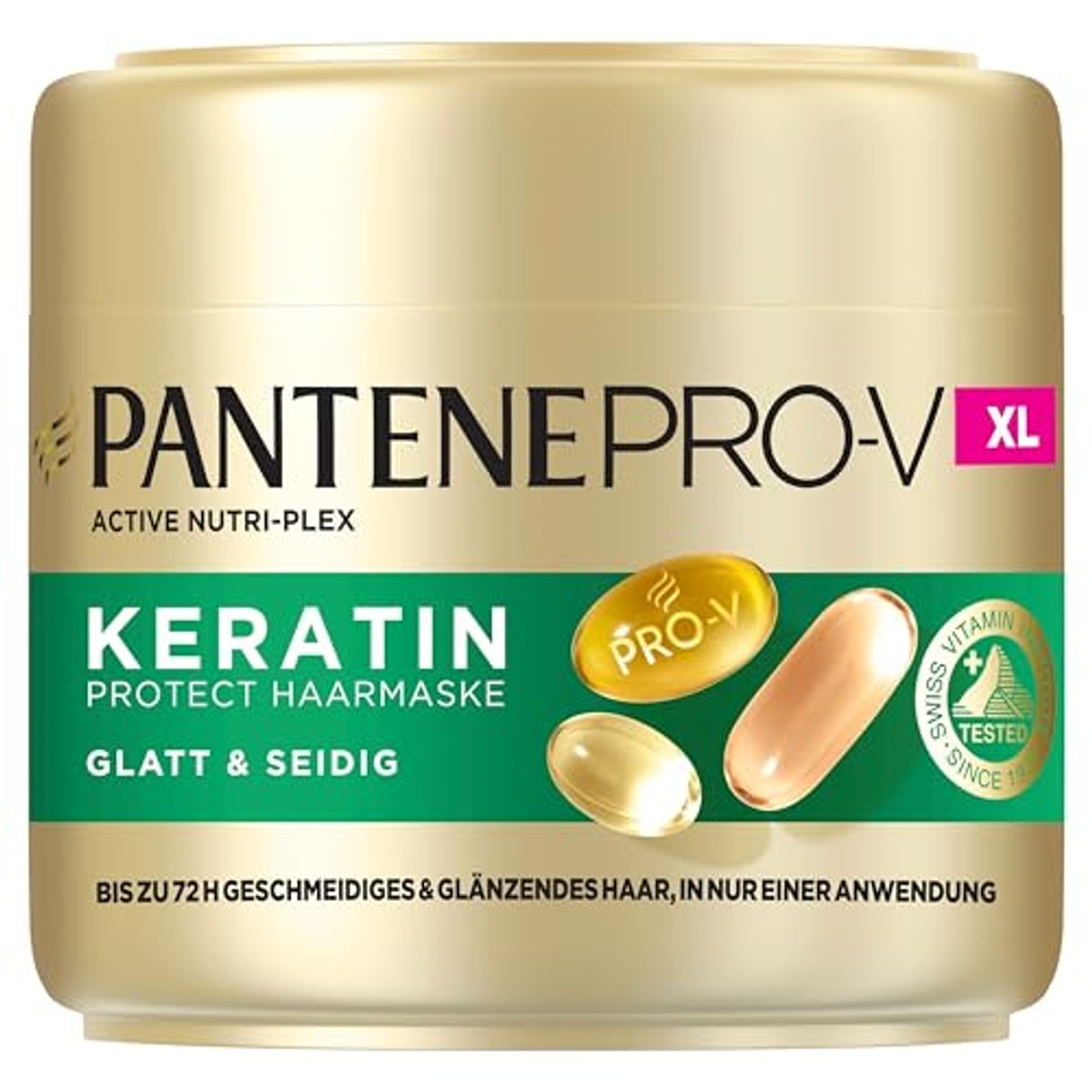 Pantene Pro-V Glad & Zijdeachtig Keratine Protect Haarmasker 3 x 500 ml - Voordeelverpakking