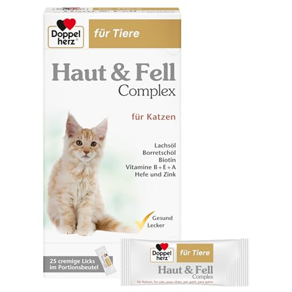Doppelherz Huid- en vachtcomplex voor katten – Doppelherz