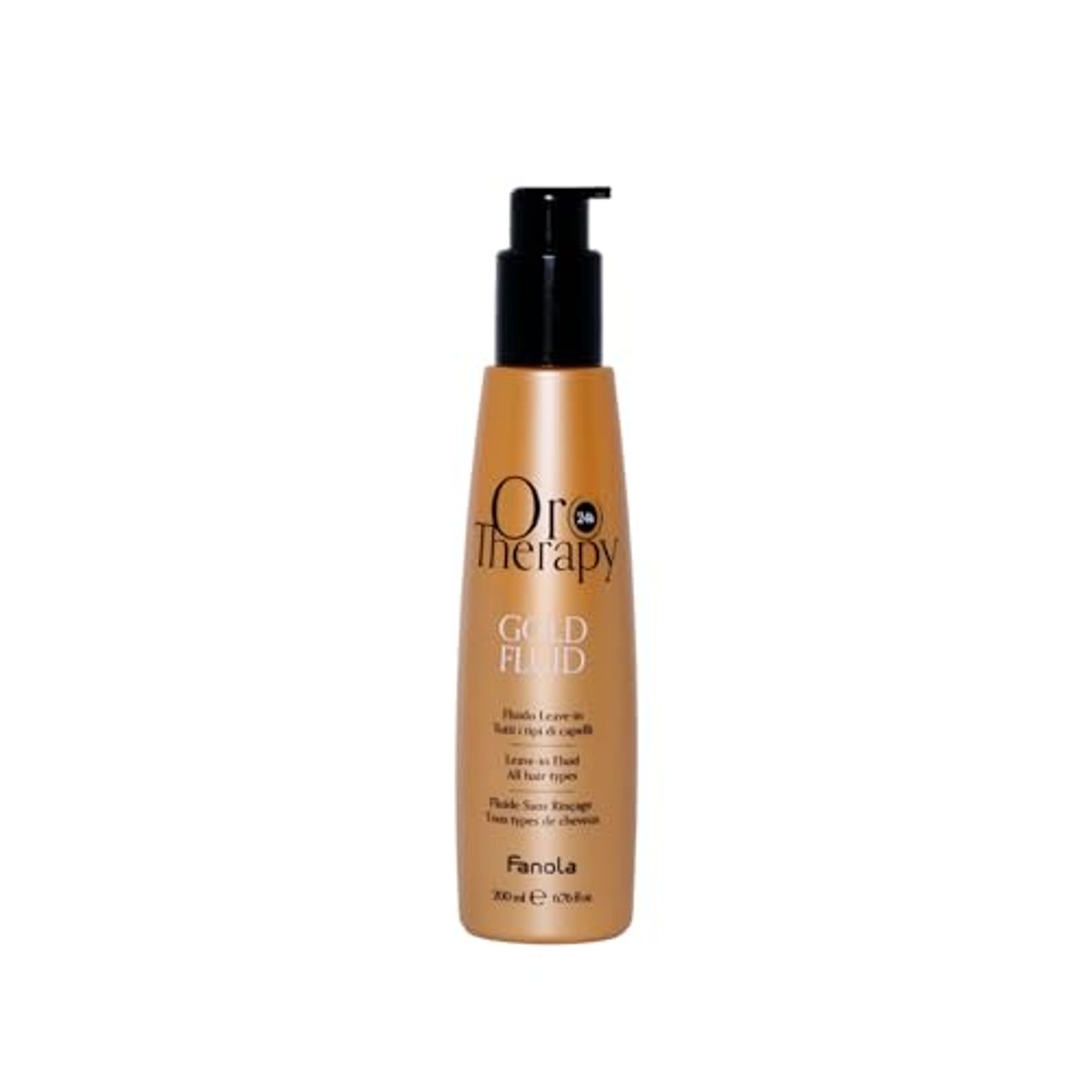 Fanola Orotherapy Gold Leave-in Fluïde voor Alle Haartypes 200 ml - 3-pack
