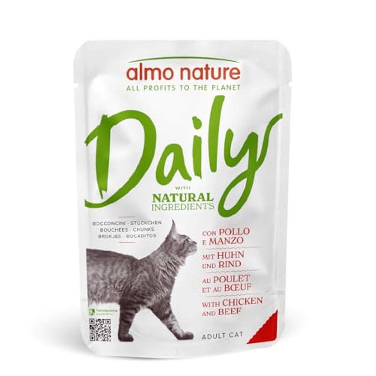 Almo Nature Daily Kattenvoer Kip en Rundvlees 30 x 70 g - 3-pack