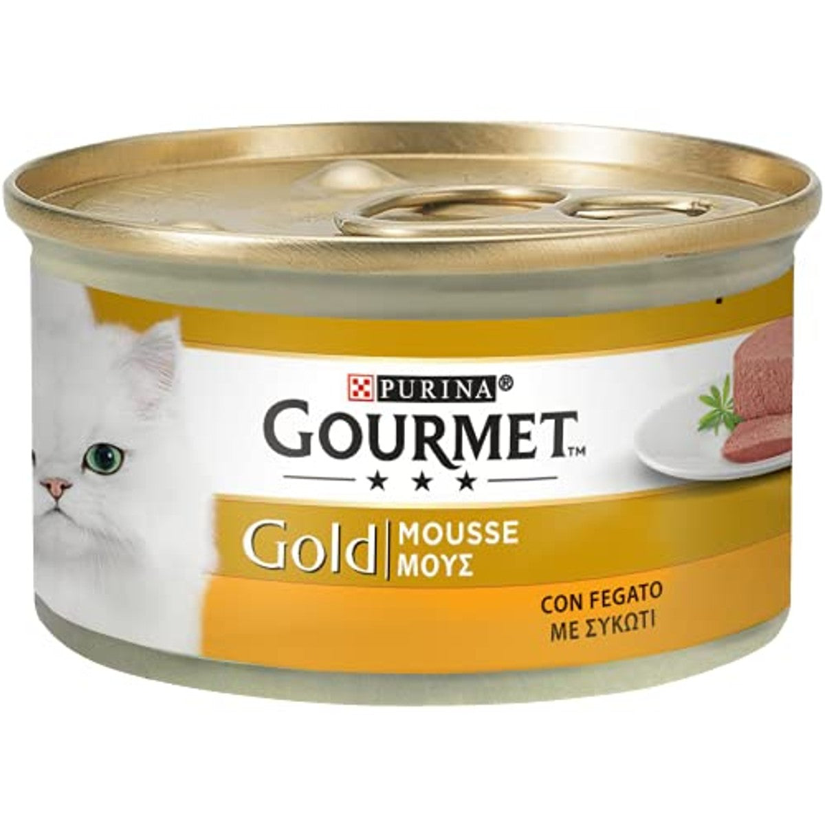 Gourmet Gold Mousse natvoer kattenvoer lever 24 x 85 g - 6-pack