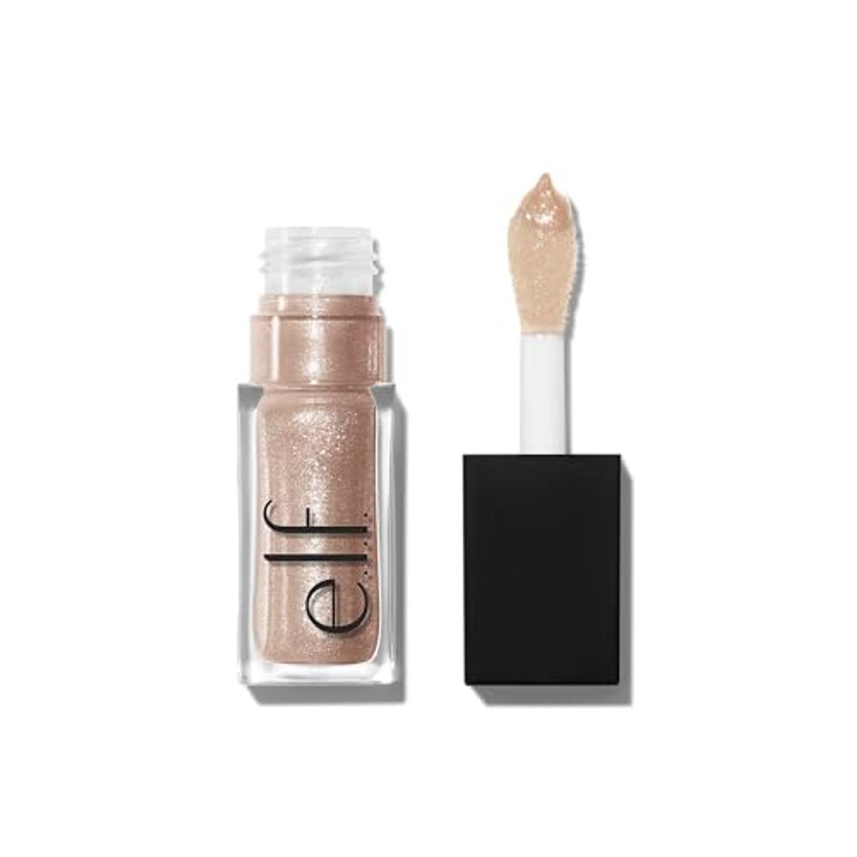 e.l.f. Glow Reviver Lip Oil Glimmer, verzorgende, getinte lippenolie met glanzende afwerking, met jojoba-olie, veganistisch en dierproefvrij, Crystal Baller – e.l.f.