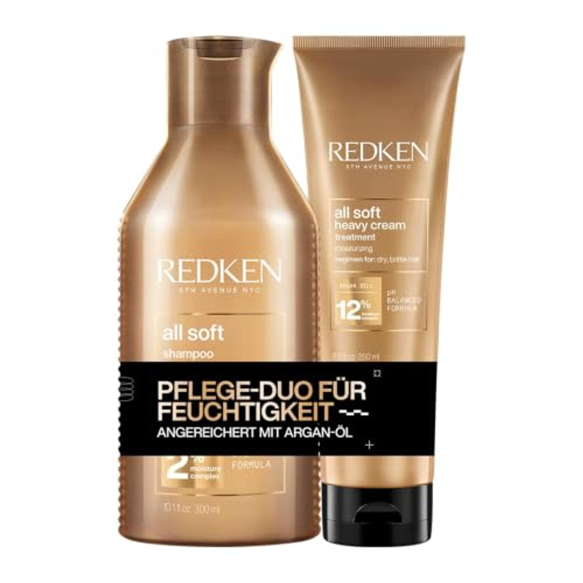 Redken All Soft Verzorgingsset Shampoo en Haarmasker 300 ml + 250 ml