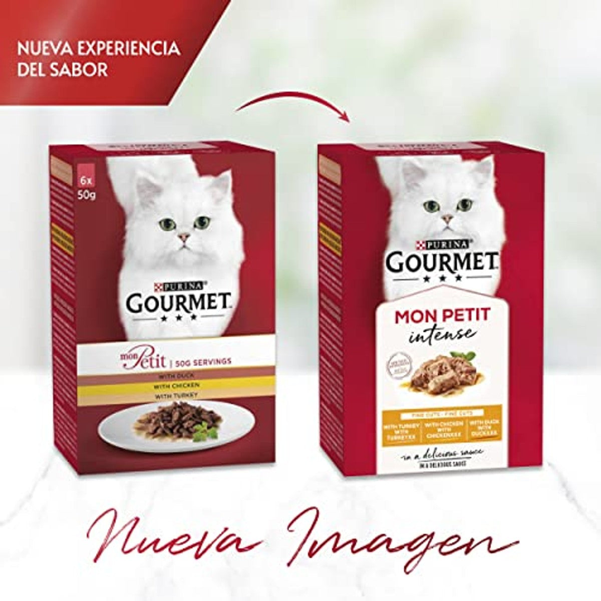 Purina Gourmet Mon Petit natvoer kattenvoer 8 x 6 x 50 g - 6-pack