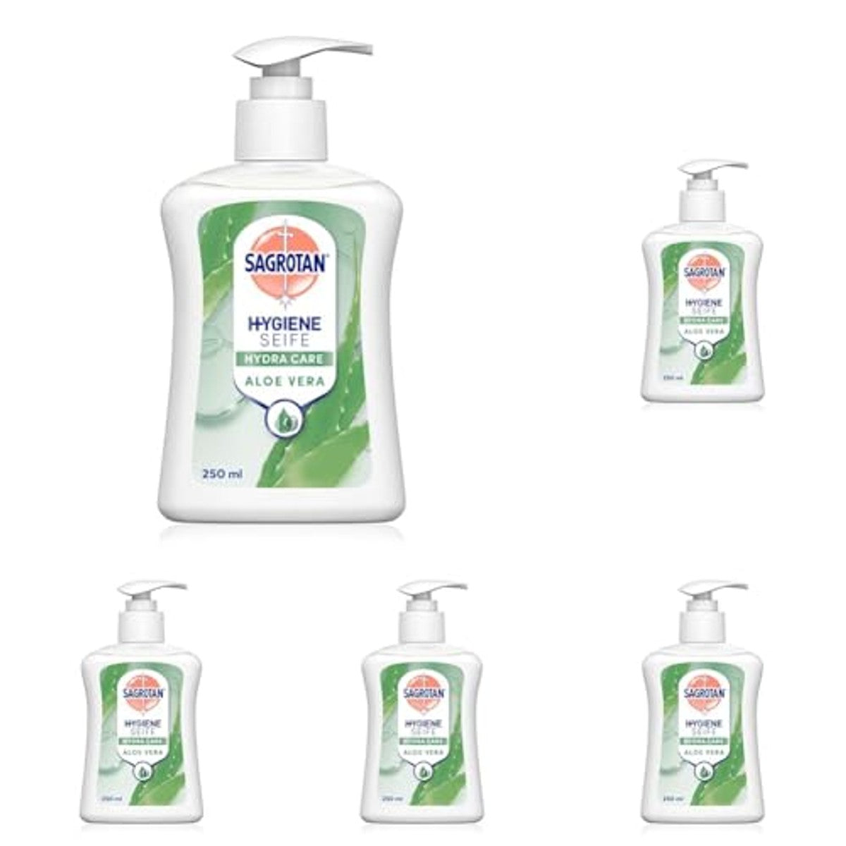 Sagrotan handzeep aloë vera vloeibare zeep 5 x 250 ml - 6-pack