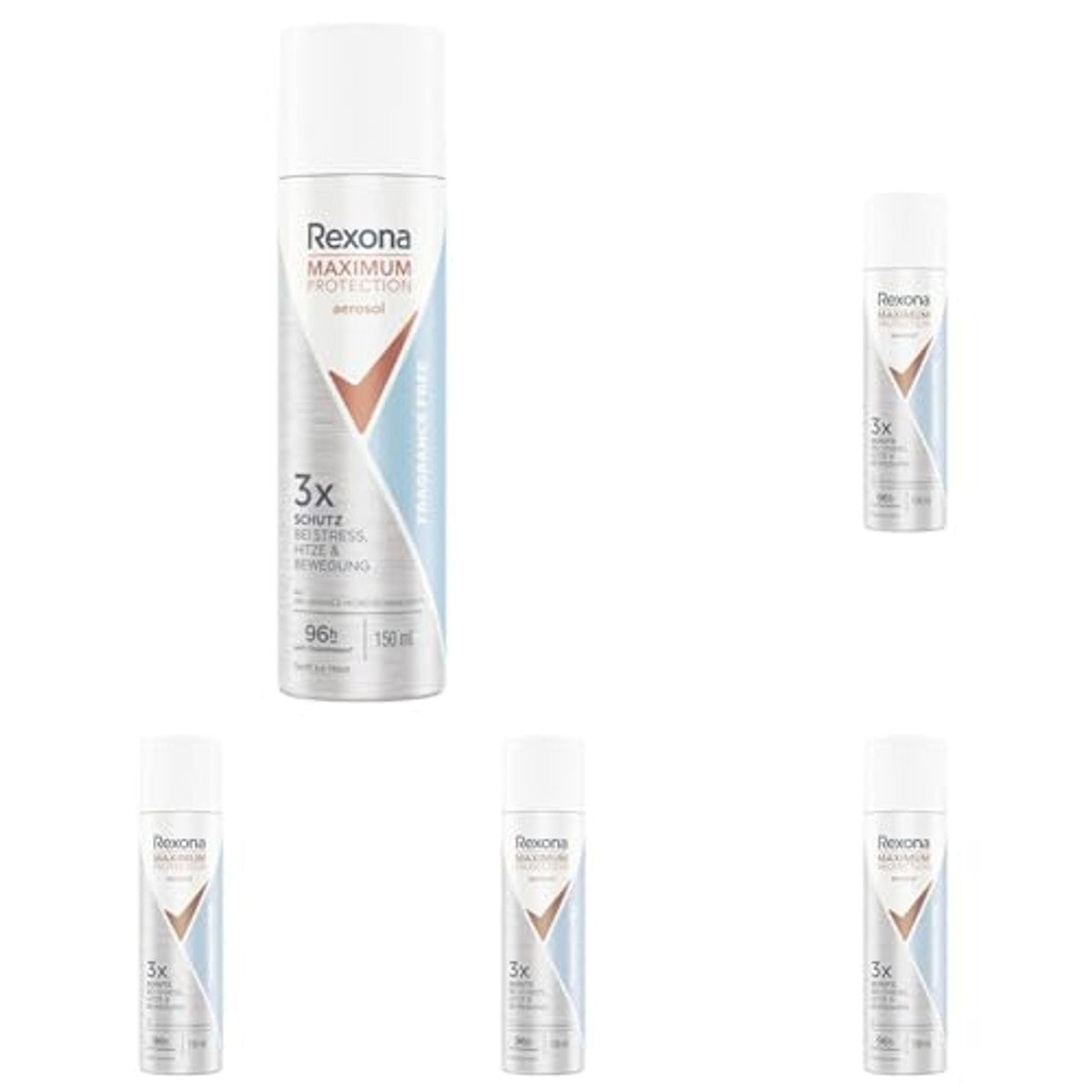 Rexona Maximum Protection Fragrance Free Deospray 150 ml 5 stuks – Rexona