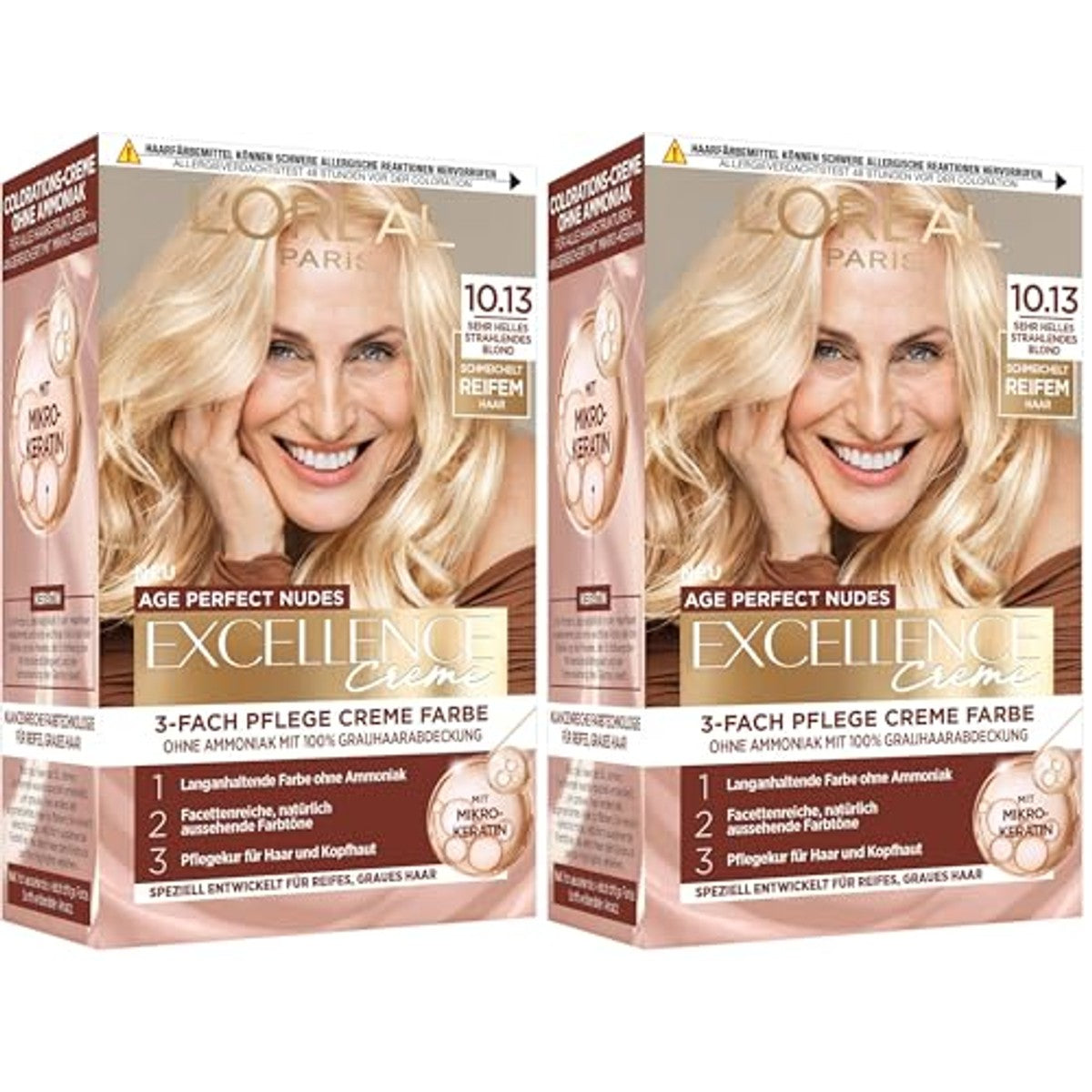 L'Oréal Paris Excellence Crème Age Perfect Nudes 10.13 (2 stuks) – L'Oreal Paris