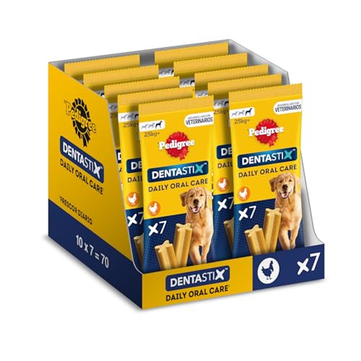 Pedigree Dentastix hondensnack grote honden 10 x 7 stuks - 6-pack