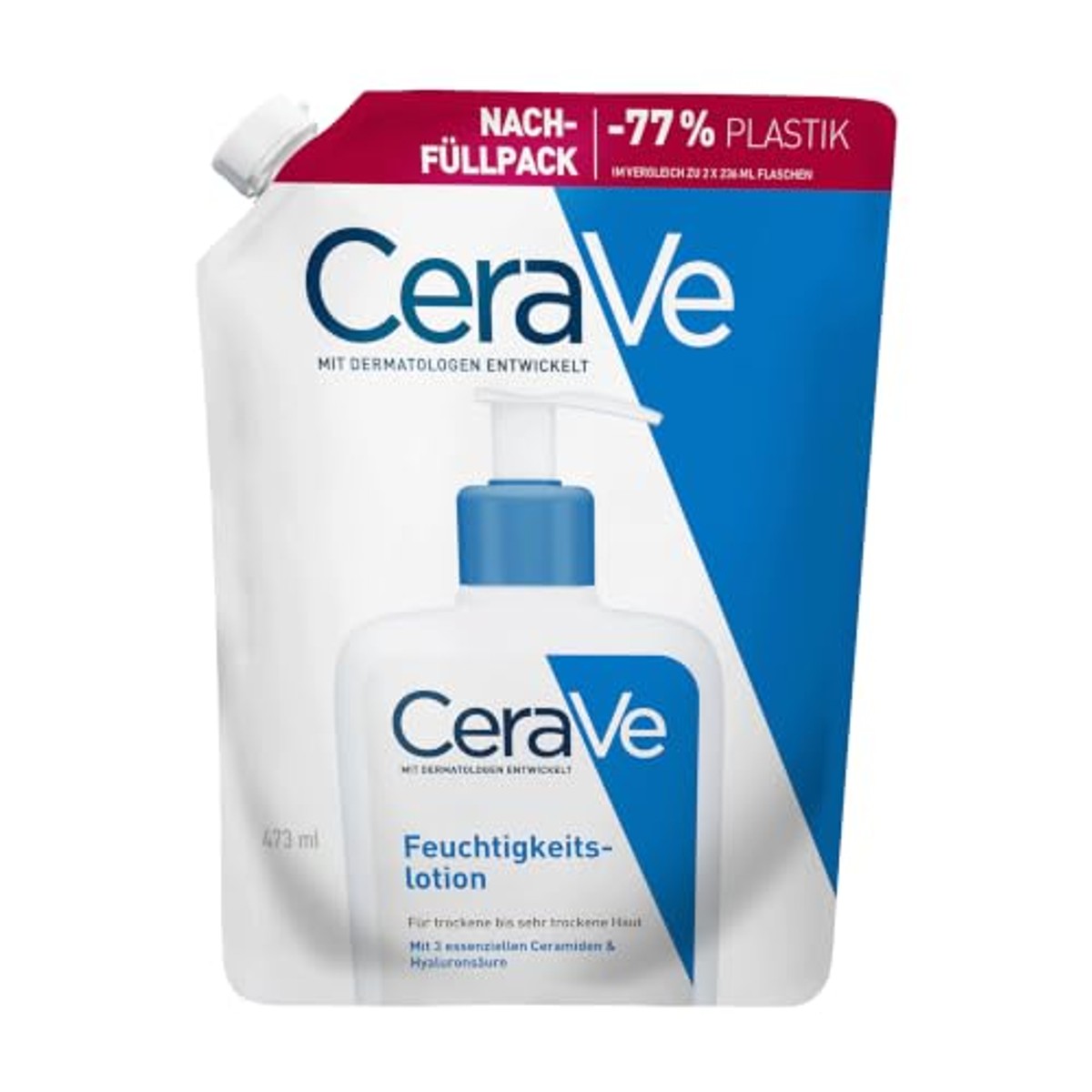 CeraVe Vochtinbrengende Lotion Droge Huid 473 ml Navulverpakking - 3-pack