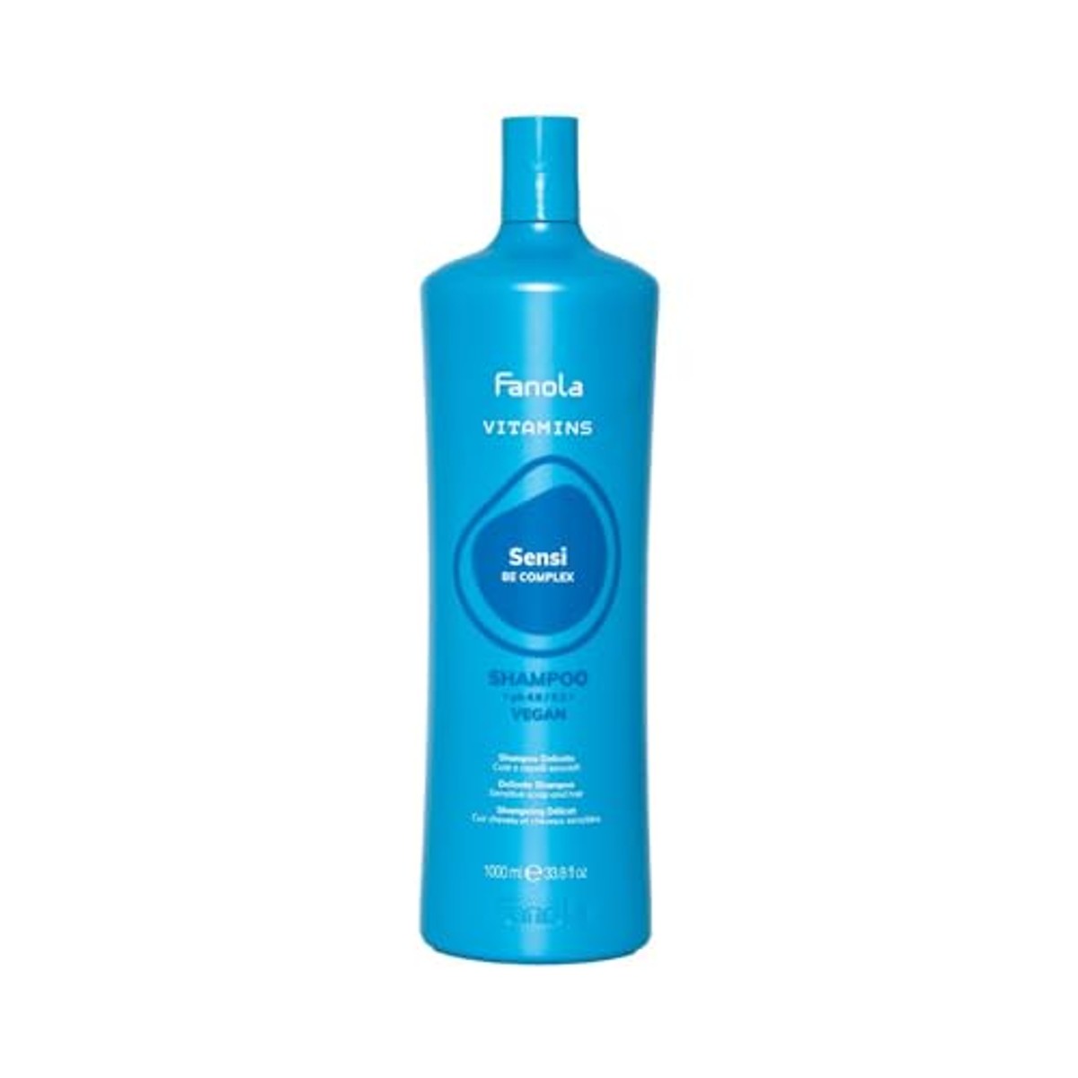 Fanola Vitamins Sensi Care Shampoo voor Gevoelige Hoofdhuid 1000 ml - 6-pack