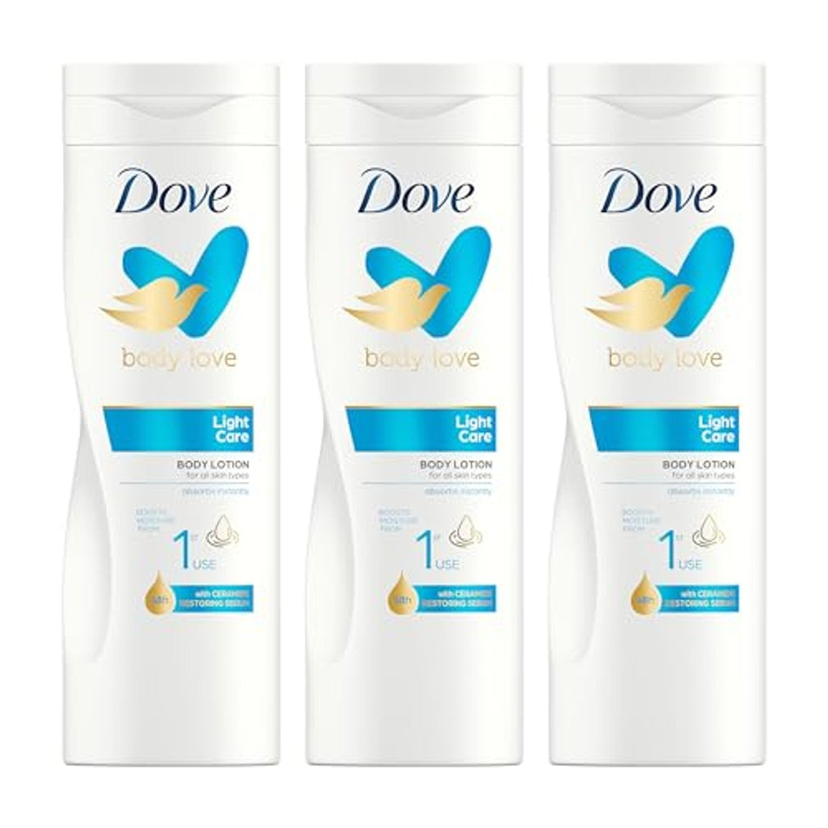 Dove Body Love Light Care bodylotion 3 x 400 ml – Dove