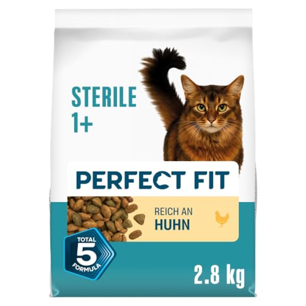 Perfect Fit Steriel Adult 1+ droogvoer kat kip 3 x 2,8 kg - 3-pack