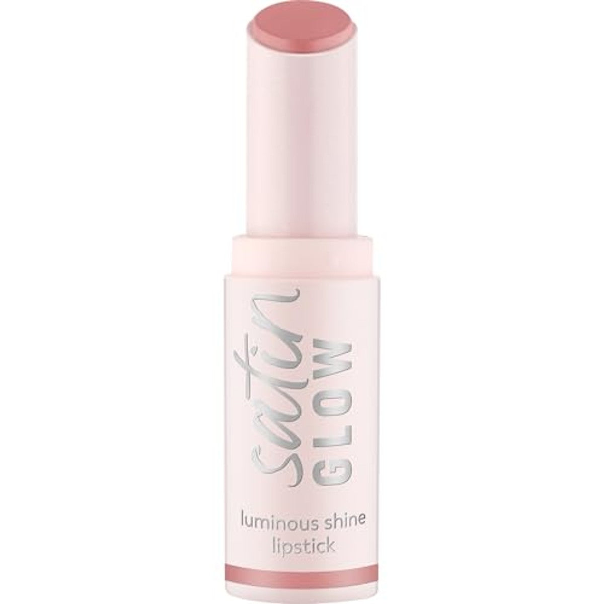 essence satin Glow Luminous Shine lippenstift, nr. 02, roze, stralend, kleurintensief, veganistisch, zonder parabenen, zonder microplastic deeltjes, vrij van nanodeeltjes, per stuk verpakt (3,5 g) | Lippenstift, stralende afwerking – Essence Cosmetics