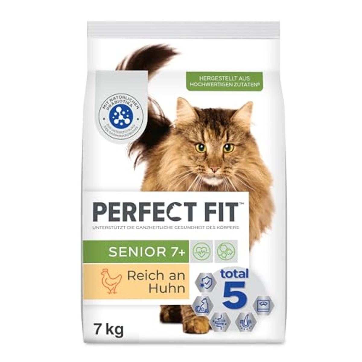 Perfect Fit Senior 7+ droogvoer kat Kip 7 kg - 3-pack – foto 2