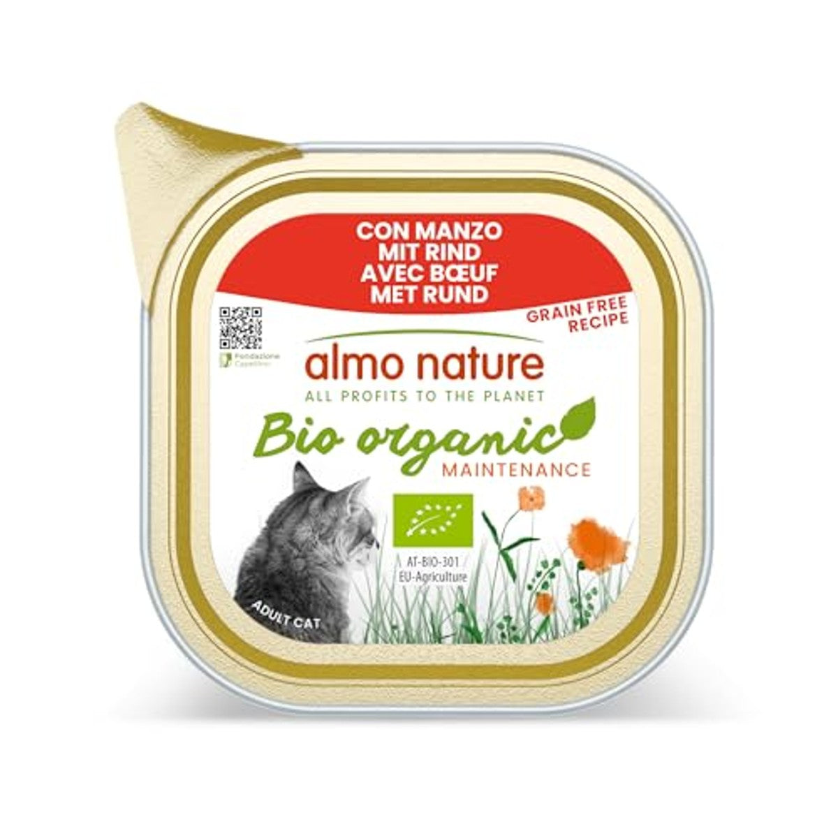 Almo Nature BioOrganic Nat Kattenvoer Rundvlees 19 x 85 g - 6-pack