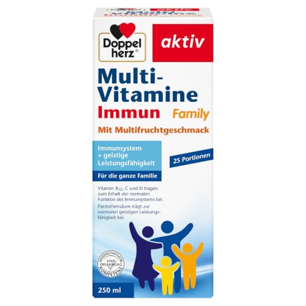 Doppelherz Multi-Vitamines Immun Family Multi-Fruitsmaak 250 ml - 3-pack