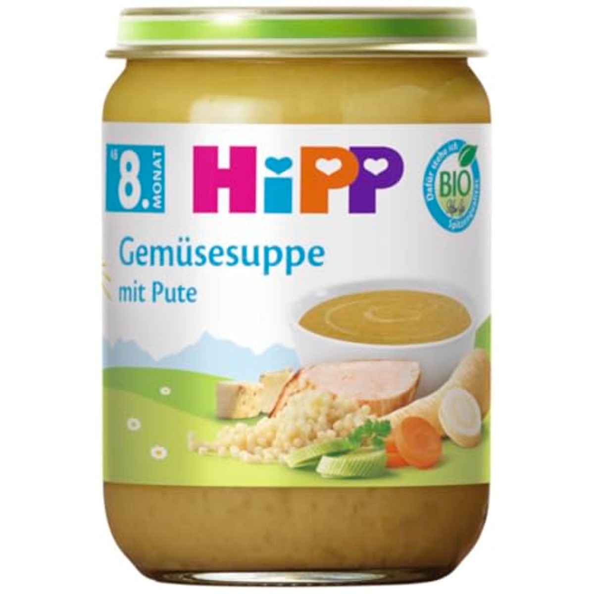 HiPP Biologische groentesoep met kalkoen 6 x 190 g – HiPP