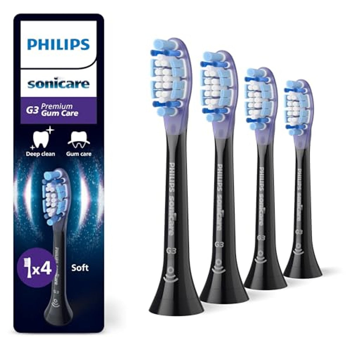 Philips Sonicare G3 Premium Gum Care Opzetborstels HX9054/88 4 stuks - 3-pack