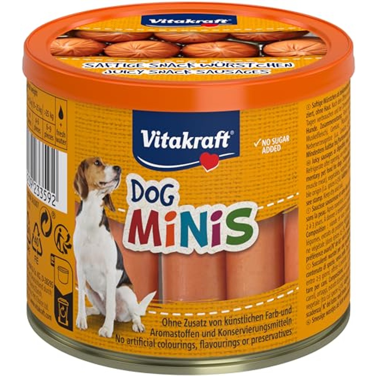 Vitakraft Dog Minis hondensnack gevogelte en varkensvlees 1 x 120 g - 3-pack