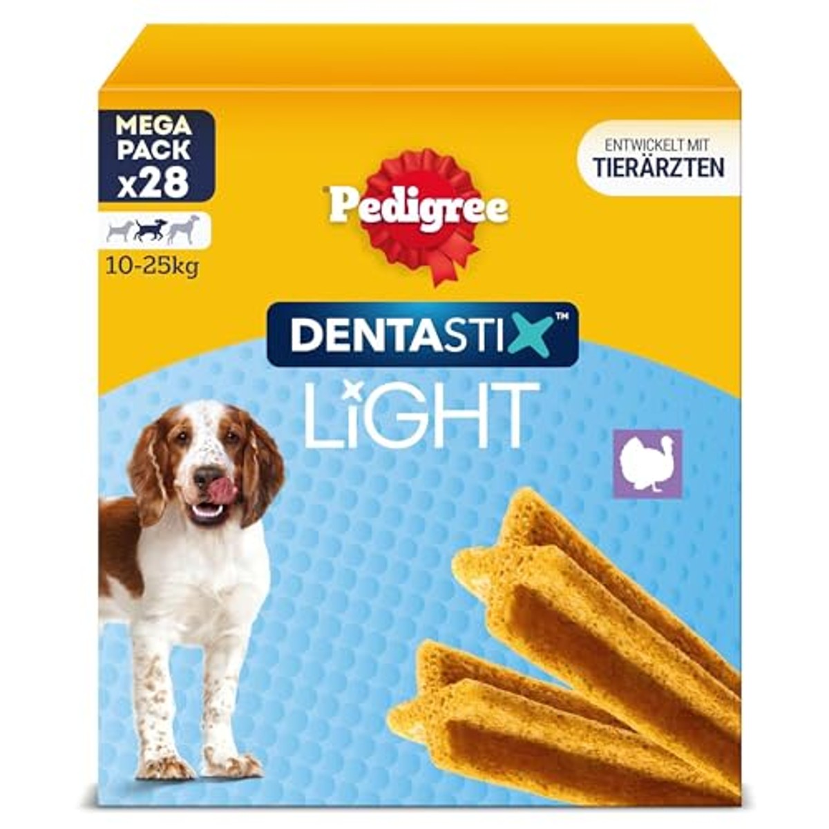 PEDIGREE DENTASTIX Light Multipack voor middelgrote honden, 4 x 7 stuks – Pedigree