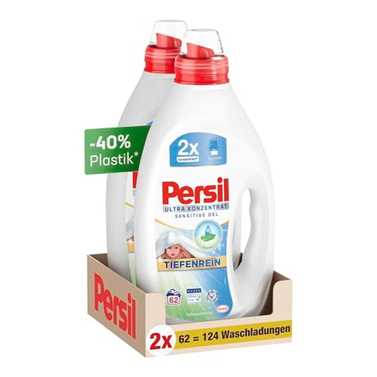 Persil Vloeibaar wasmiddel Sensitive 124 wasladingen - 6-pack