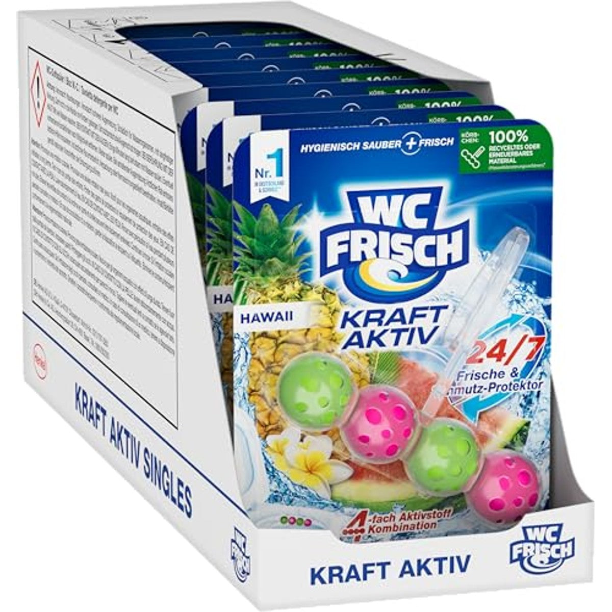 WC-Frisch Kraft Aktiv Geurspoeler Hawaii verpakking van 10 – WC-Frisch