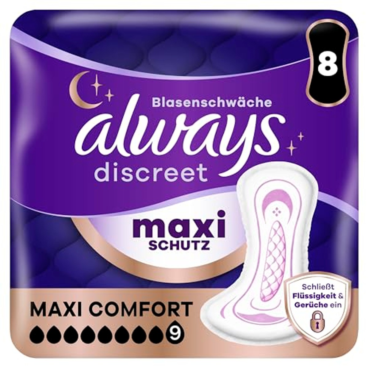 Always Discreet Maxi Comfort inlegkruisjes 8 stuks – Always