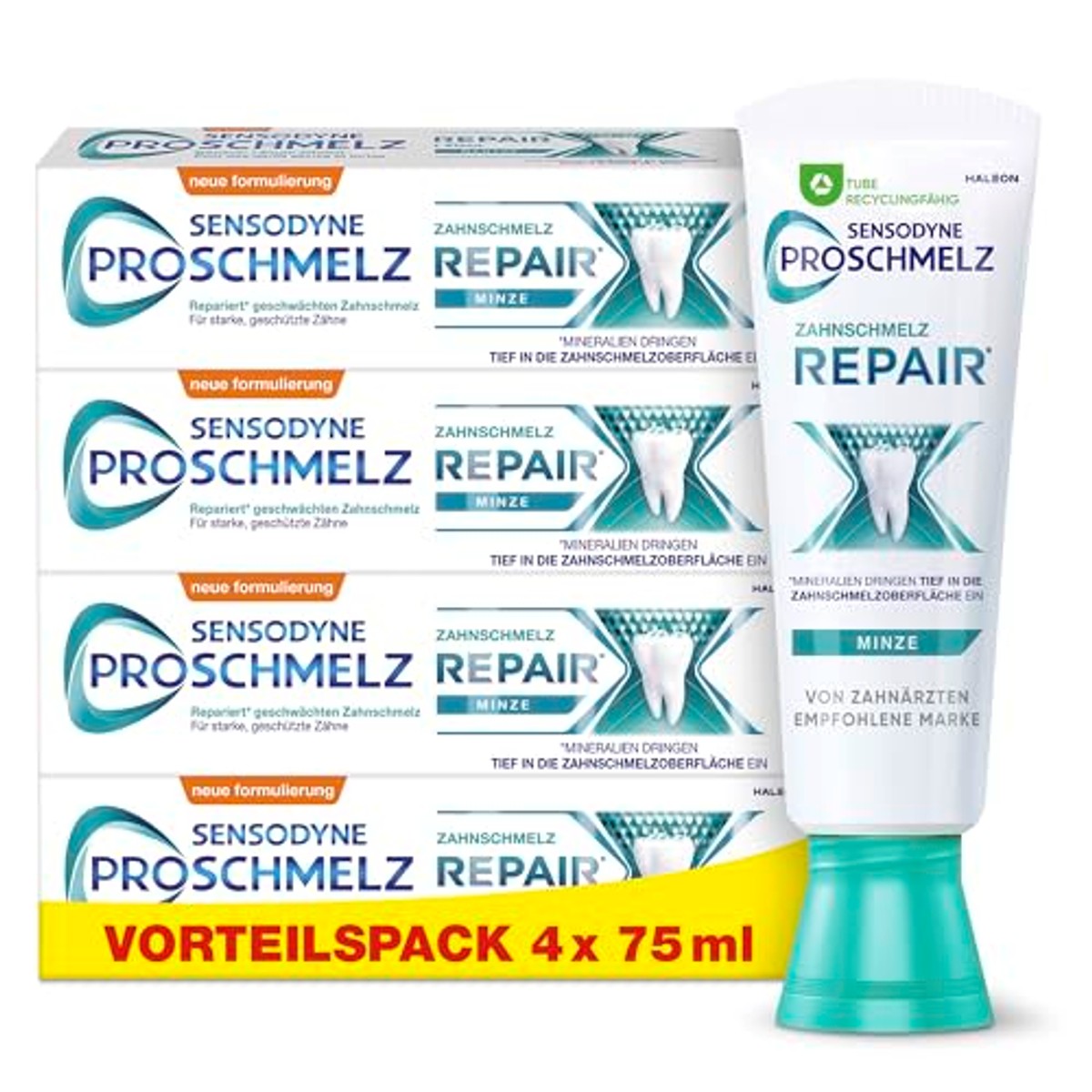 Sensodyne ProSchmelz Repair dagelijkse tandpasta 4 x 75 ml – Sensodyne