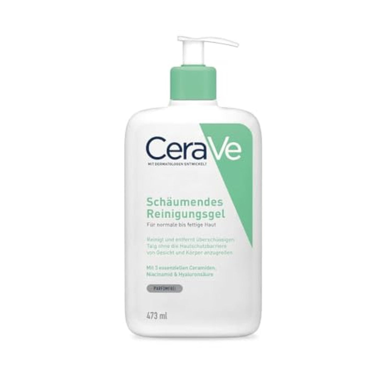 CeraVe Schuimende Reinigingsgel voor Gezicht en Lichaam, Wasgel 473 ml